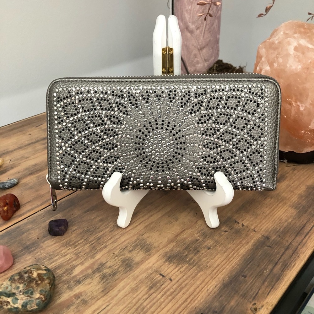 Silver Rhinestone Wallet NWOT